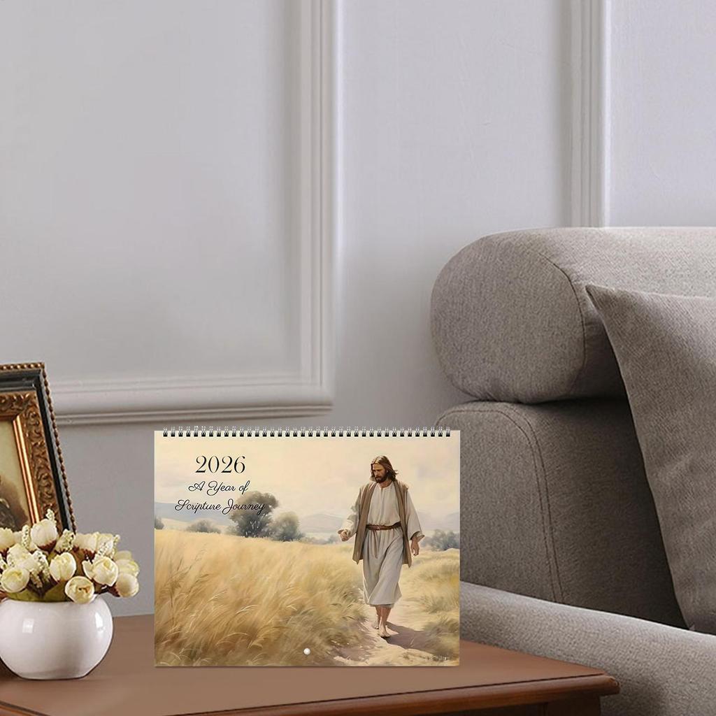 Wall Calendar 2026 Christian Calendar Hangable Planner Wall Decoration For Daily Planning Home Workplace Classroom Dorm Family