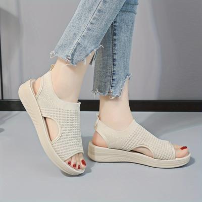 Lightweight Comfortable Mesh Walking Sandals - New Style Slip-on PU Sole Women's