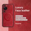 For Huawei P60 P60 Pro PU Leather Magnetic Ring Soft Edge Anti-Drop Anti-Fingerprint Phone Case