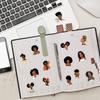 62 Inspirational Black Girl Graffiti Stickers - Waterproof Decorative Stickers for Suitcases, Notebooks, Scooters