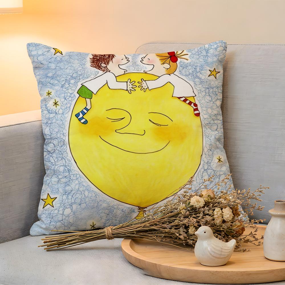 

Cushion Cover Linen SkinFriendly Soft Decorative Case for Sofa Home Decor Cute CCoco and Wondrous Gang Pillow cover 30x30cm