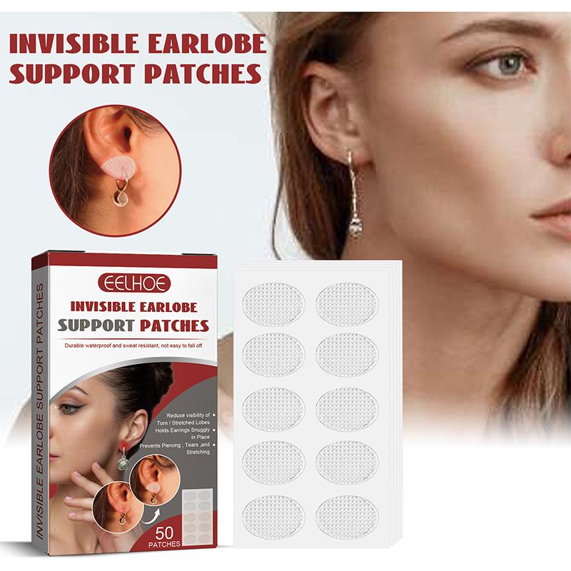 50/60/100Patches Invisible Ear Lift Ear Lobes And Relieve Strain From Heavy Earrings For Ear Lobe Support Tape For Stretched