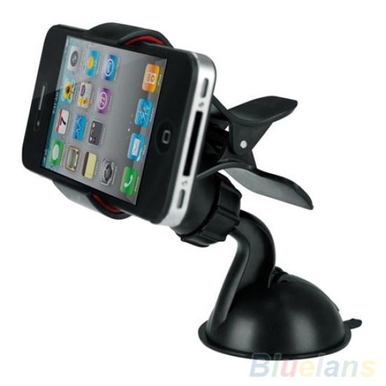 Universal 360 graders roterende bilfrontruteholder brakettholder for telefoner GPS