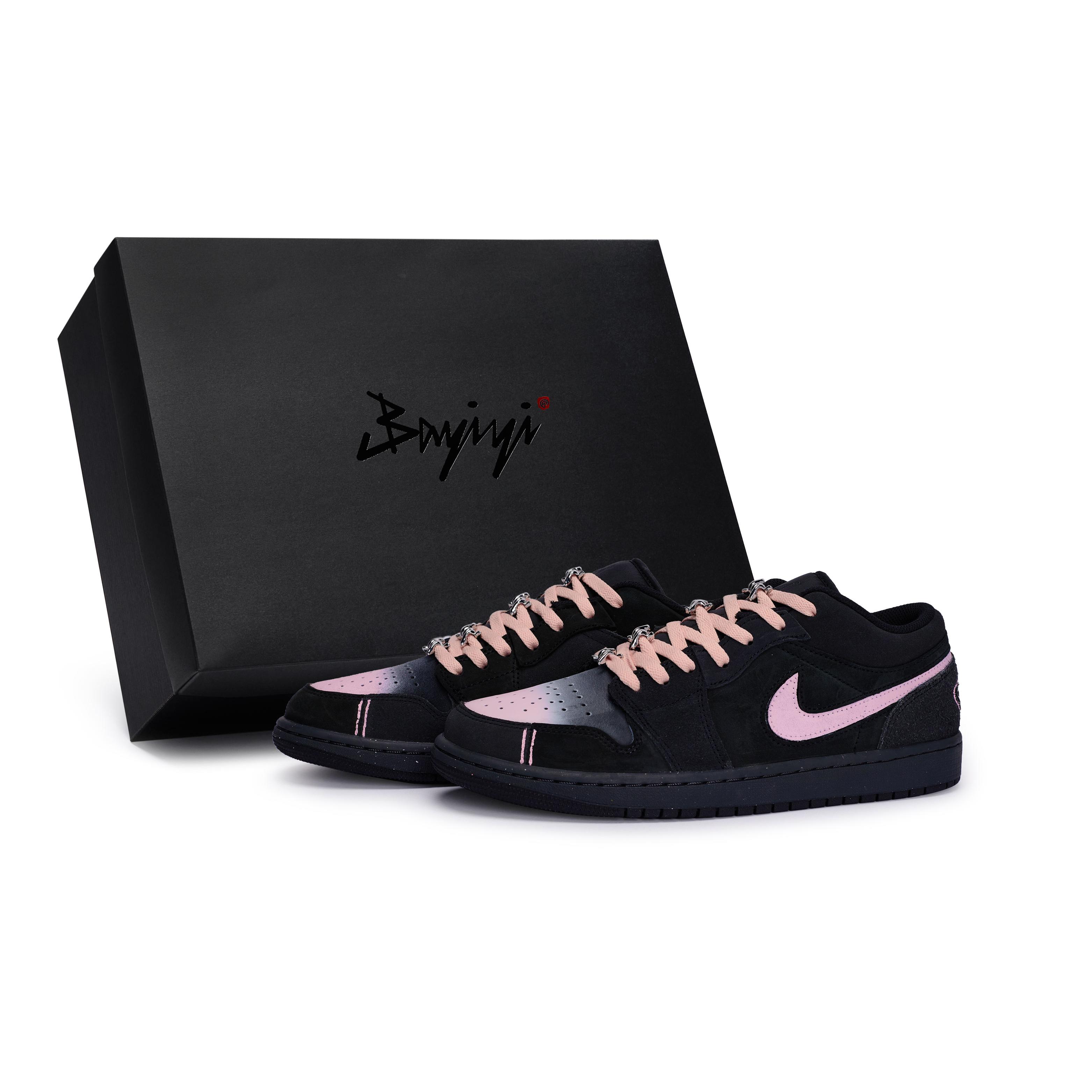 

Jordan Air Jordan 1 Vintage Basketball Shoes Men s Low top Pink FD8635-001(Team80-S-BOX) 41