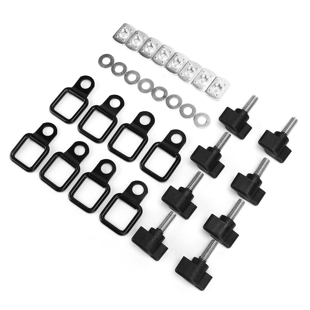 Hardtop Quick Removal Thumb Screw Fastener Kit Tie Down D Rings Anchors Fit for  Jeep Wrangler