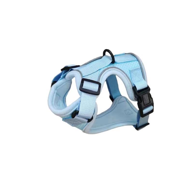 Summer Ultra-thin Cat Leash Anti Loosening and Adjustable Leash Sliding Cat Leash Vest Style Pet Chest and Shoulder Strap