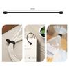 20Pcs Black Reusable Silicone Magnetic Cable Ties Twist Ties For Bundling Wrap