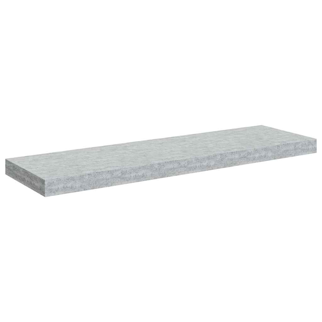Vidaxl Półki Ścienne, 4 Szt., Szarość Betonu, 80 X 23,5 X 3,8 Cm, Mdf