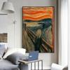 Edvard Munch The Scream Slávne obrazy na plátne Abstraktné Klasický Scream Plagát a tlač Nástenné obrazy Home Decor Cuadros