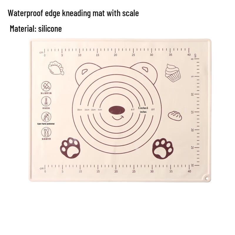 

Food-Grade Silicone Kneading Mat Set with Scale Markings