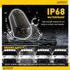 5pcs Wireless Solar Cab Lights Punch Free LED Roof Lamps Cold White Waterproof