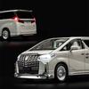 Lqbn4 Large Size 1/18 Toyota Alphard MPV Alloy Car Model Diecast Metal Toy Vehicles Car Model Simulation Sound and Light Children Gift