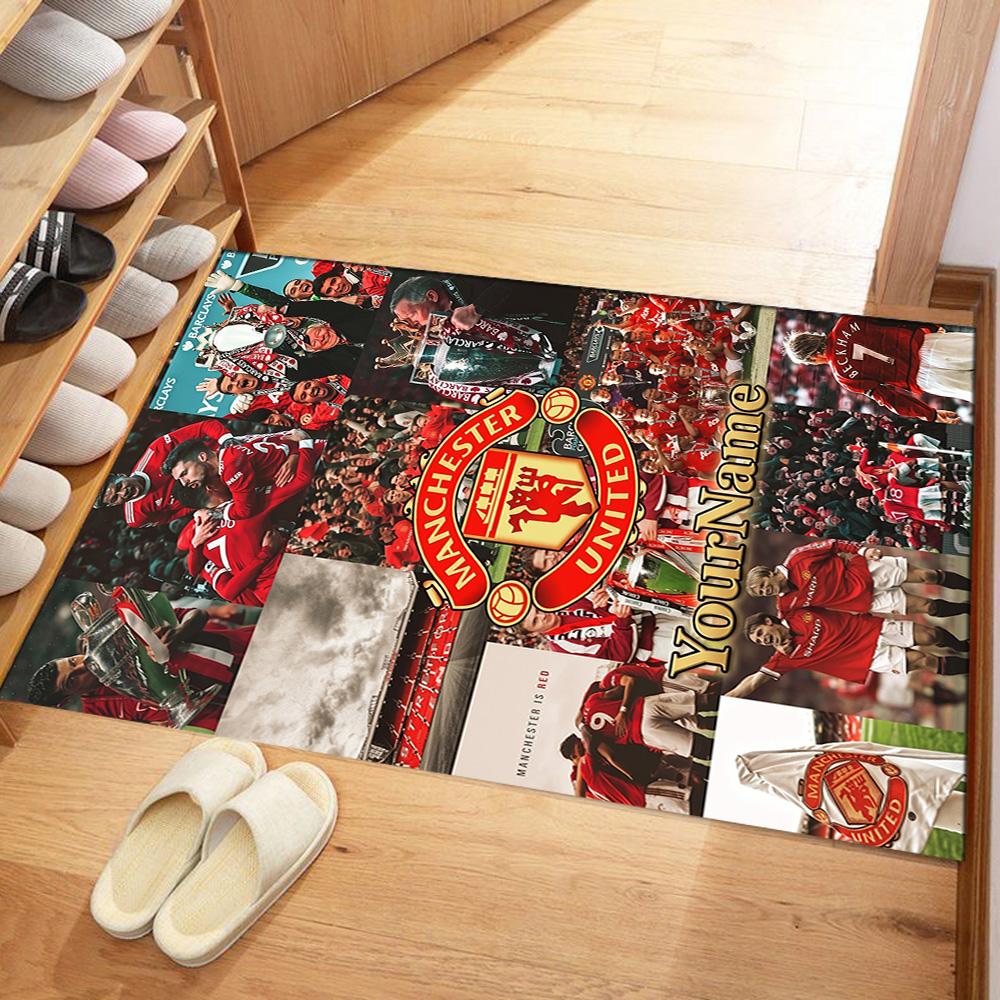 Manchester Personalized Name Floor Mat Perfect for Hallway Study room Foyer Bedrooms Anti-slip Rug Office home decor