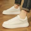 Spring Autumn Men Shoes Casual Soft Leather Men Fashion New Designer White Sneakers Lace Up Outdoor Men's Shoes