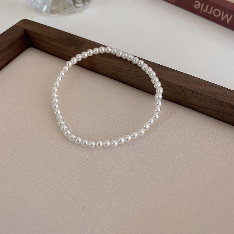 1pcs Elegant Vintage Style ABS Faux Pearl Beaded Bracelet Set