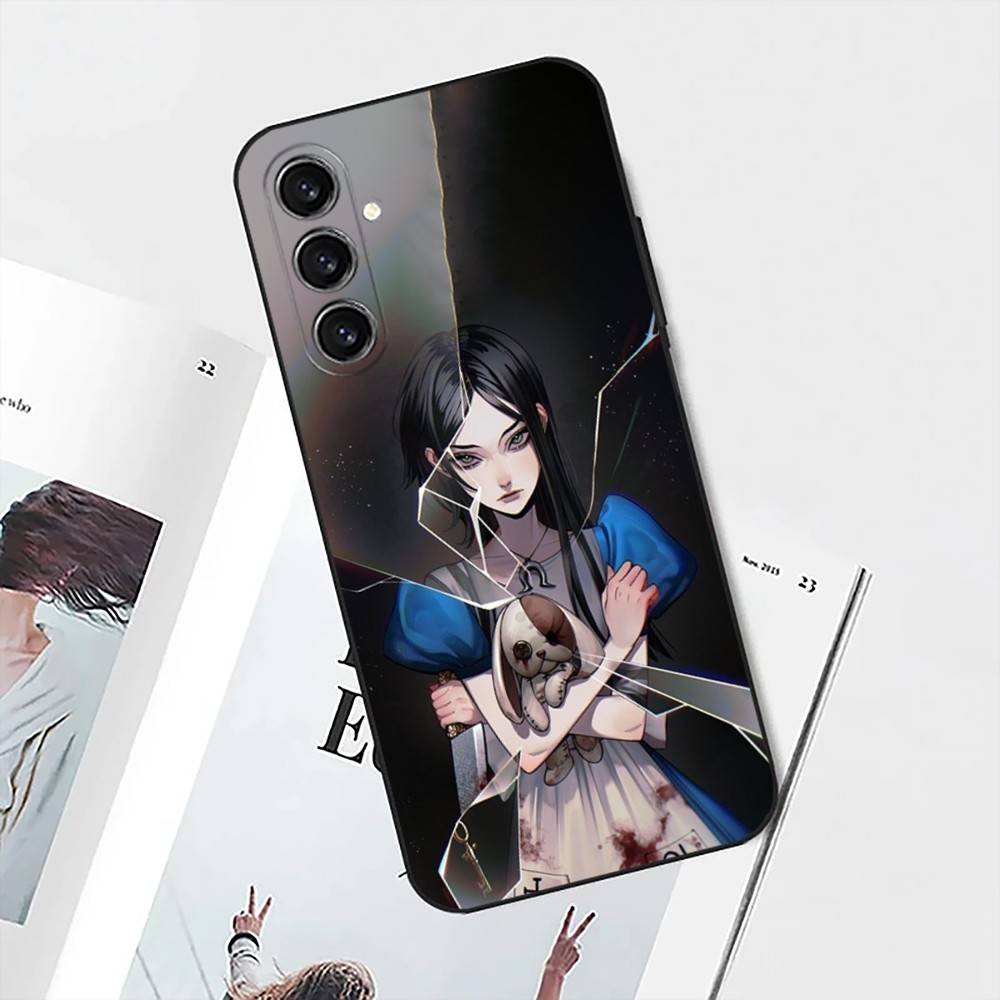 Game A-Alice Madness Returns Phone Case For Samsung S25,S24,S21,S22,S23,S30,Ultra,S20,Plus,Fe,Lite,Note,10 Black Soft Shell