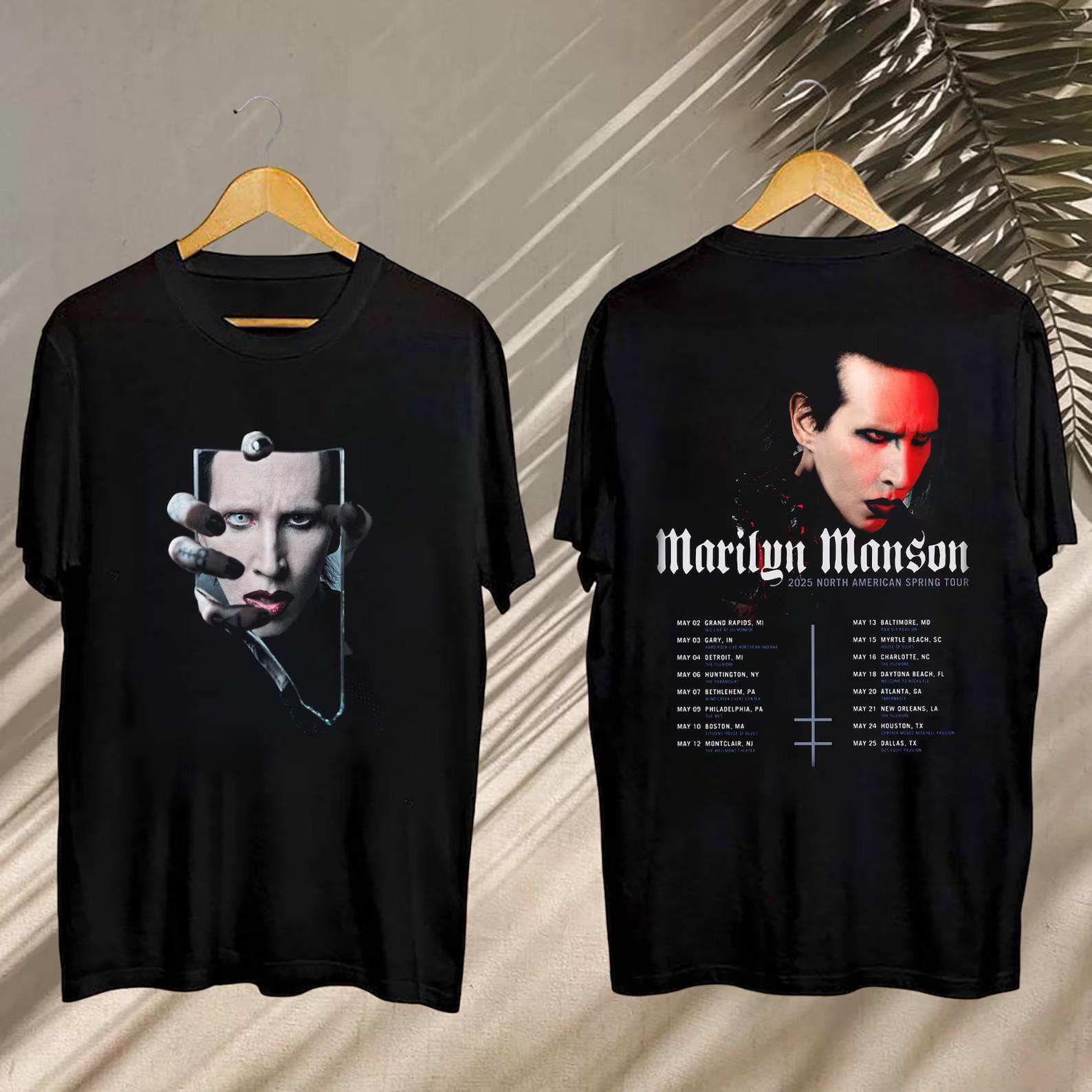 2026 Marilyn Manson Concert Marilyn Manson North American Spring Tour 2026 Tee S