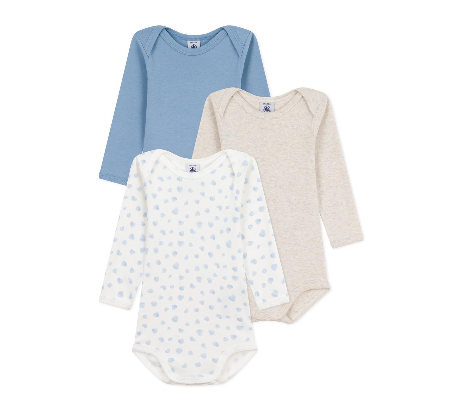 

Petit Bateau Long Sleeve Bodysuit Set A0EAY Multicolor Size 24 86cm (3-Piece Set), 1, Months,