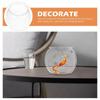 Plastic Transparent Round Fish Tank Portable Desktop Aquarium Bowl Fish Bowl  small aquariums