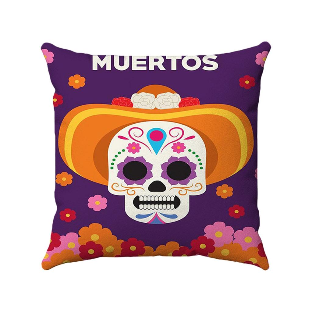 Halloween Festival Decoration Living Room Sofa Cushion Pillow Cover Offices Waist Pillow Cover (excluding Core)
