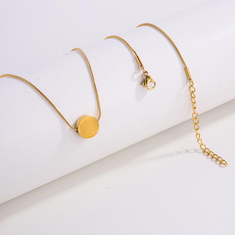 Small Love Heart Star Flower Charm Clavicle Chains Girl Neck  New Stainless Steel Snake Chains Choker Necklace for Women