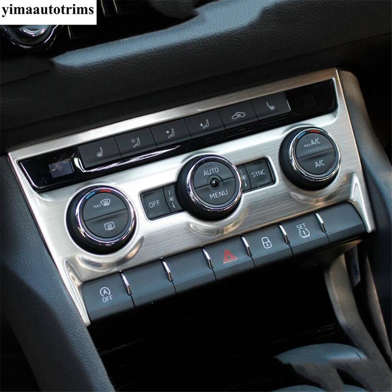 Stainless Steel Accessories For Skoda Kodiaq 2017 -  Door Speaker Dashboard AC Air Window Lift Button Decor Panel Cover Trim
