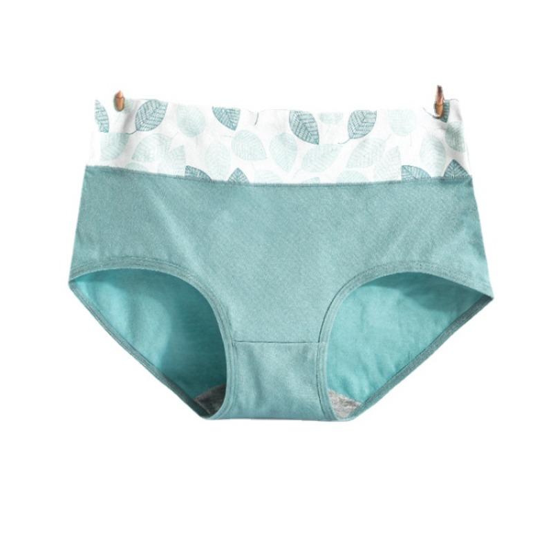Bedruckte, übergroße Damenunterwäsche mit hoher Taille, enger Passform und atmungsaktiver, nahtloser Dreieckshose für Mädchen