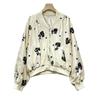 Womens Vintage French Beaded Embroidered Denim Jacket 2026 Street Style Short Coat