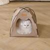 Cat kennel, dog kennel, all seasons, small dog semi-enclosed, detachable, outdoor rainproof pet tent house