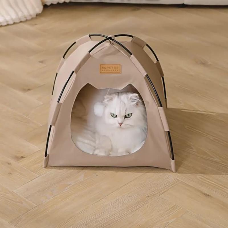 Cat kennel, dog kennel, all seasons, small dog semi-enclosed, detachable, outdoor rainproof pet tent house