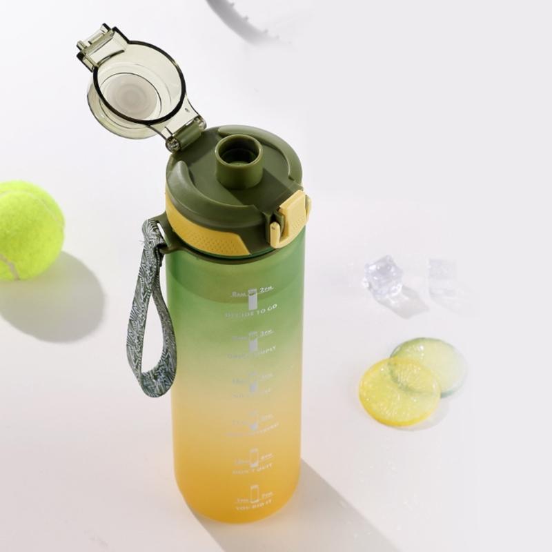 Cycling Gradients Water Bottles Large Capacity Fashion Sports Water Bottles for Gym and Outdoor Activity