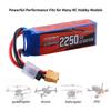 SUNPADOW 3S 11.1V LiPo Pack, 2250mAh 40C with XT60 Plug, for FPV and Drones