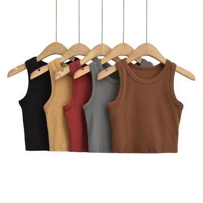 Summer Women Tank Tops Sleeveless Short Style Tee Sexy Slim O Neck Female Clothes