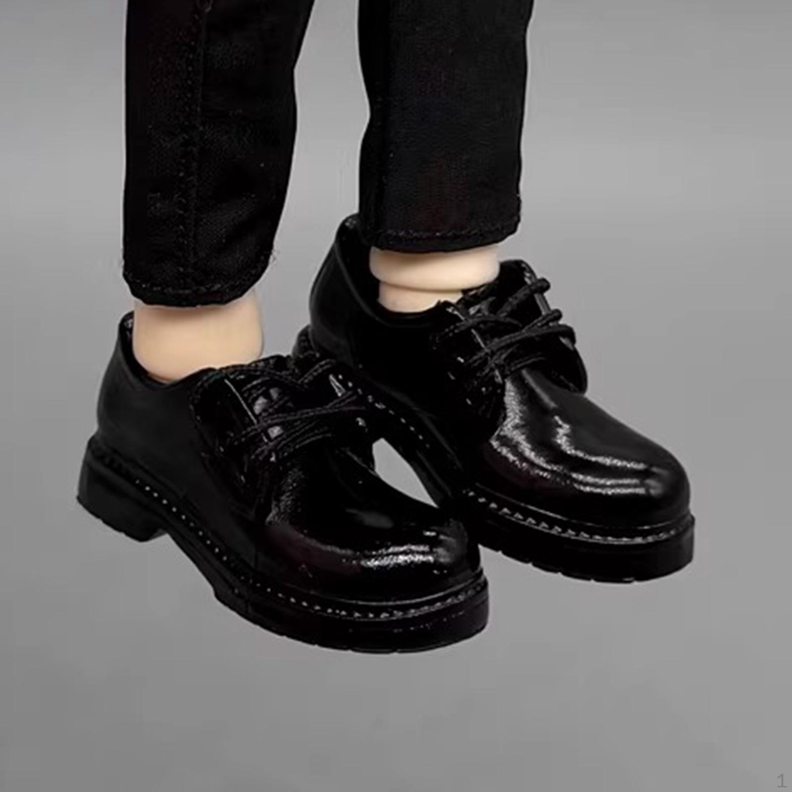 

1/8 Scale BJD Doll Shoes Lace up Costume Accessories Male Female Trendy for 8 Uniform Suit