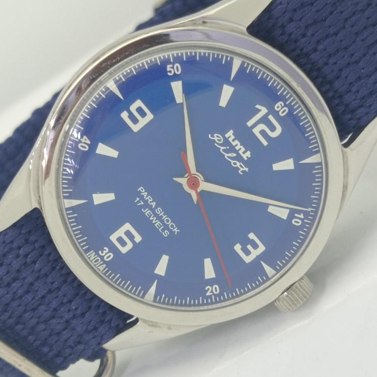

USED HMT PILOT INDIAN MENS MECHANICAL WATCH a411601-1 Sku003-a411601