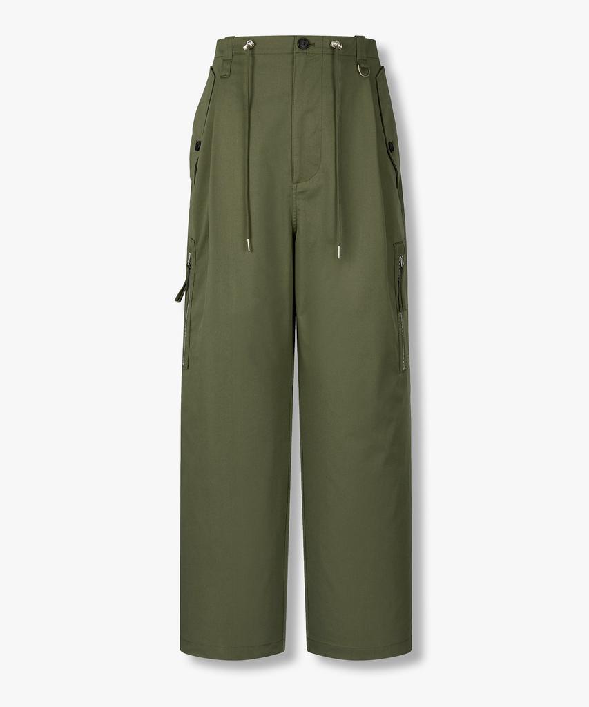 STUDIO TOMBOY [Men] String Single-Pleat Cargo Pants_Khaki 9156231212