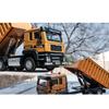 1/50 City Heavy Tipper Truck Model Diecasts Metal Toy Slag Coal Mine Transport Vehicles Car Model Sound and Light Childrens Gift