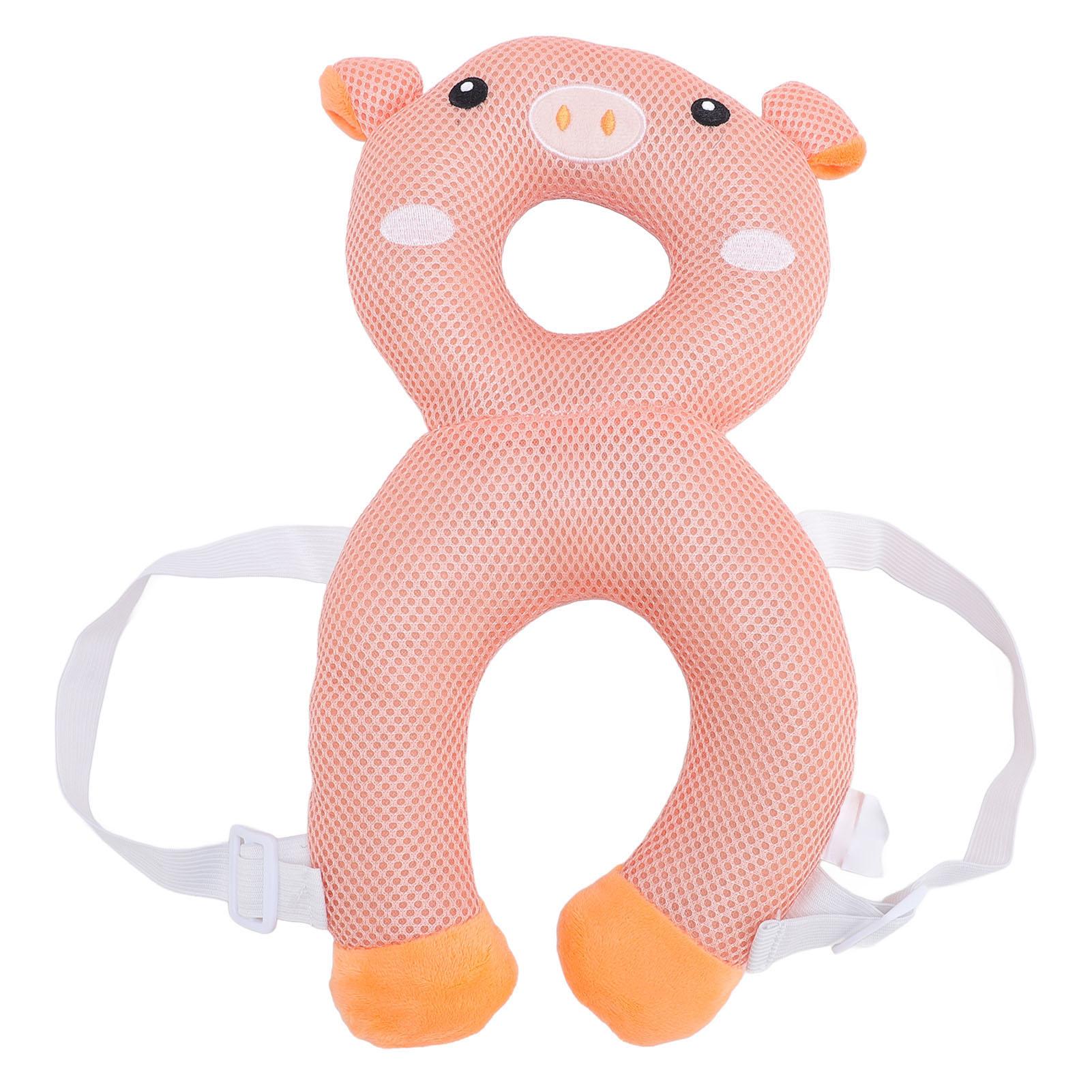 

Розовый Поросенок Форма Детский Ходунки Голова Рюкзак Удобный Дышащий Детский Головной Убор Для Ходьбы L