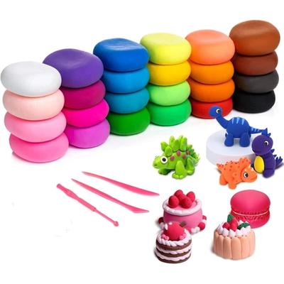Eclet (Pack Of 12) Air Dry Clay, Colorful Children Soft Clay, Creative Art Crafts, Gifts For Kids-Multi Color. Non-Toxic