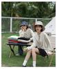 Women's White Korean-Style Crew Neck Pullover Sweatshirt - Pure Cotton, Trendy for Spring/Autumn 2024