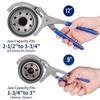 1pcs 9/12" Oil Filter Steel Filter Removal Tool Oil Filter Pliers Clamp Type Wrench Adjustable Hand Tools
