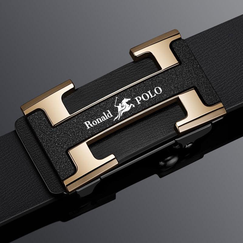 Мужской автоматический кожаный ремень Platinumston - Роскошный повседневный деловой пояс 125 cm