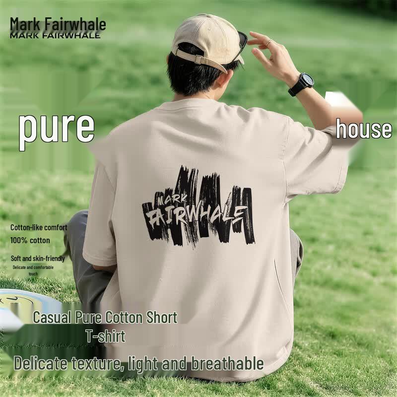 Mark Fairwhale Men s Loose Fit Retro Cotton T-Shirt 2XL
