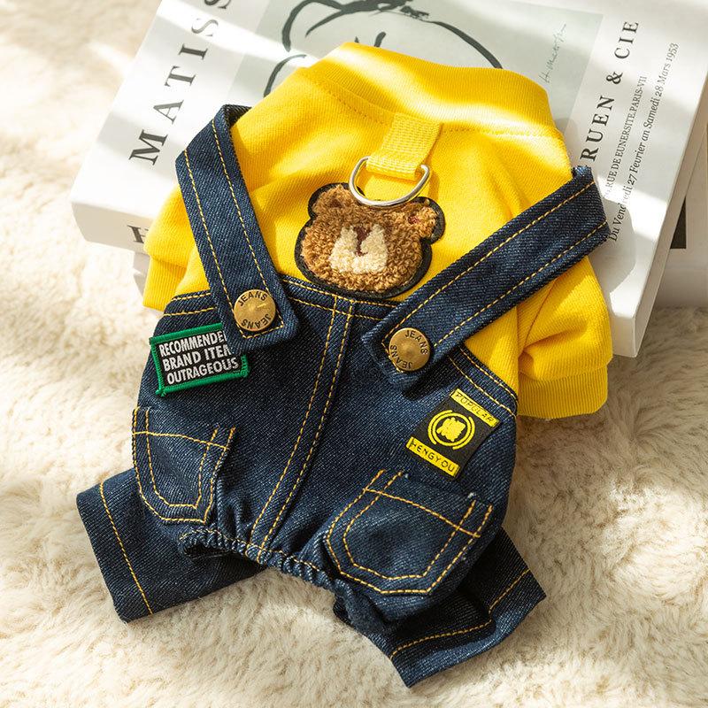 Warme Haustierkleidung, süßer Druckmantel, Hemdjacke für kleine und mittelgroße Hunde, Katzen, Teddy, französische Bulldogge, Chihuahua, Winter-Outfit