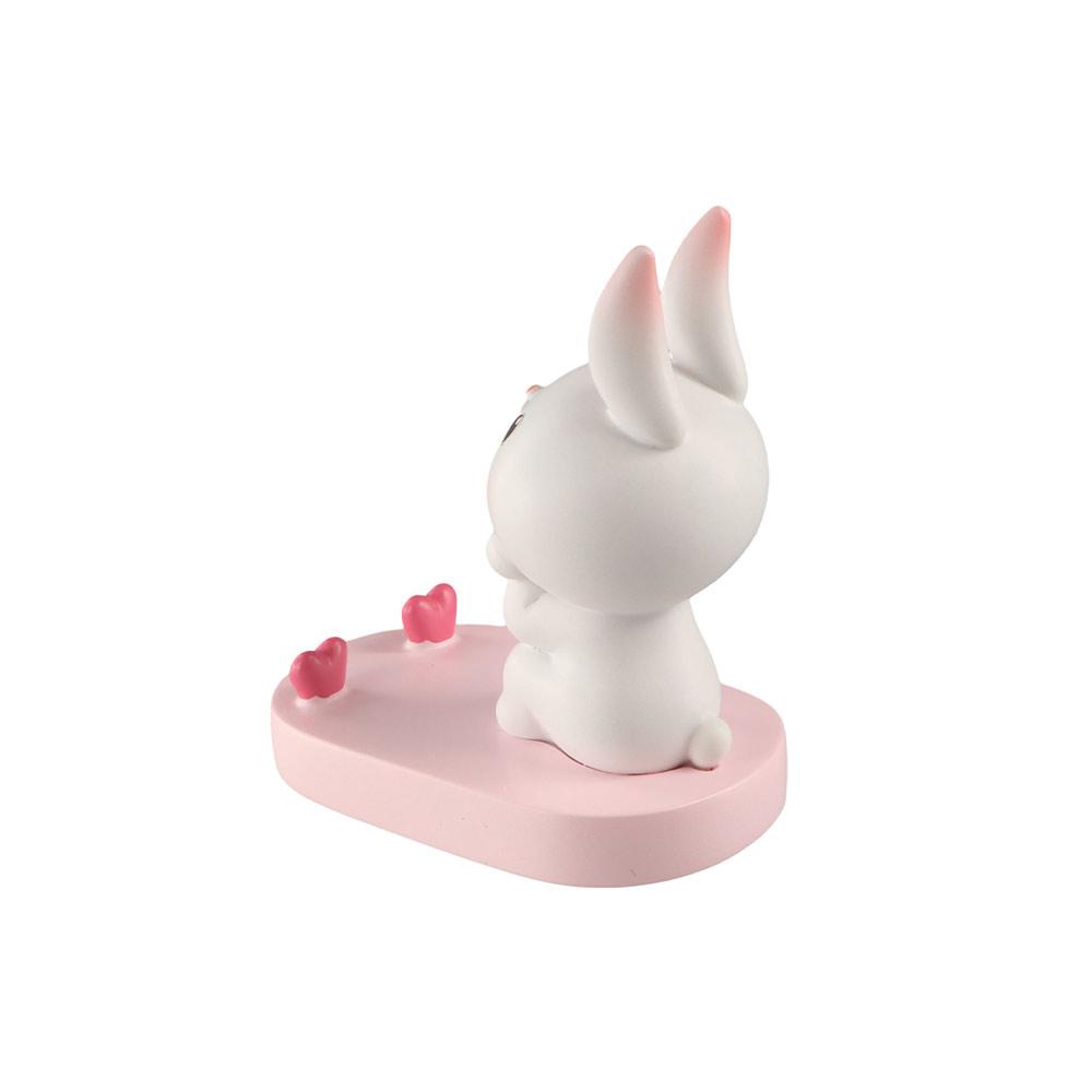 Multi-functional Rabbit Phone Stand Resin Cat Desk Lazy Bracket  Desk Tablet Phone