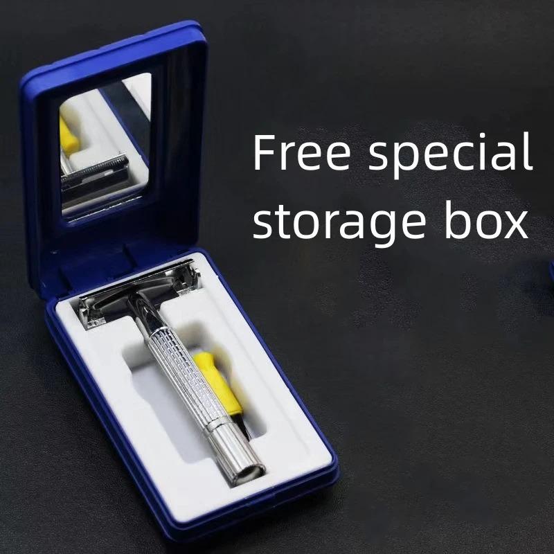 Double Edge Beard Hair Shaver Men'sTraditional Classic Beard Razor Shaver Safety Razor for Barber Styling Accessories