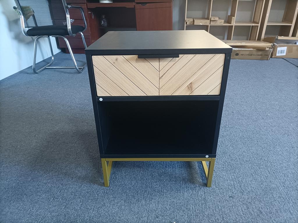 Modern Nightstand with One Drawer and One Open Compartment, Suitable for Living Room, Bedroom and Hallway, 43 x 40 x 55 cm, 1 Piece