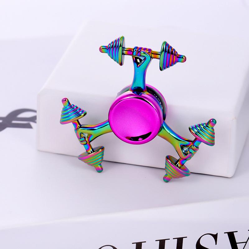 Metallischer Fidget Spinner mit landschaftlichem Motiv: Beliebtes Promi-Straßenmarkt-Dekompressionsspielzeug