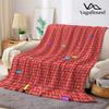 Karmesinrote Kacheln Flanelldecke Warm Weich Halloween Weihnachten Sofa Warm Gemütlich Dekorative Deko Geschenk für Alle Jahreszeiten