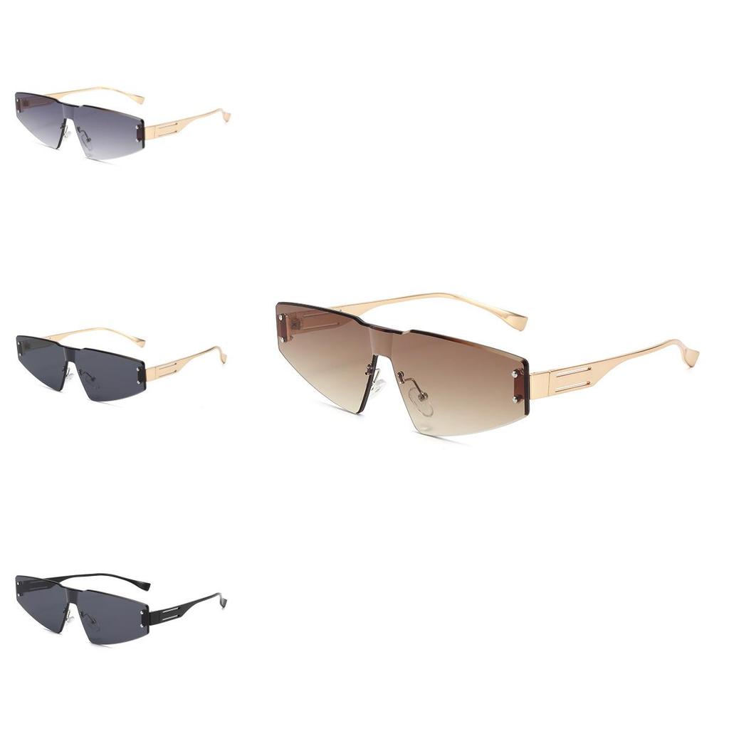 Unisex Geometric Style Pc Frame Sunglasses With Shield Uv Protection For Outdoor Sports And Driving